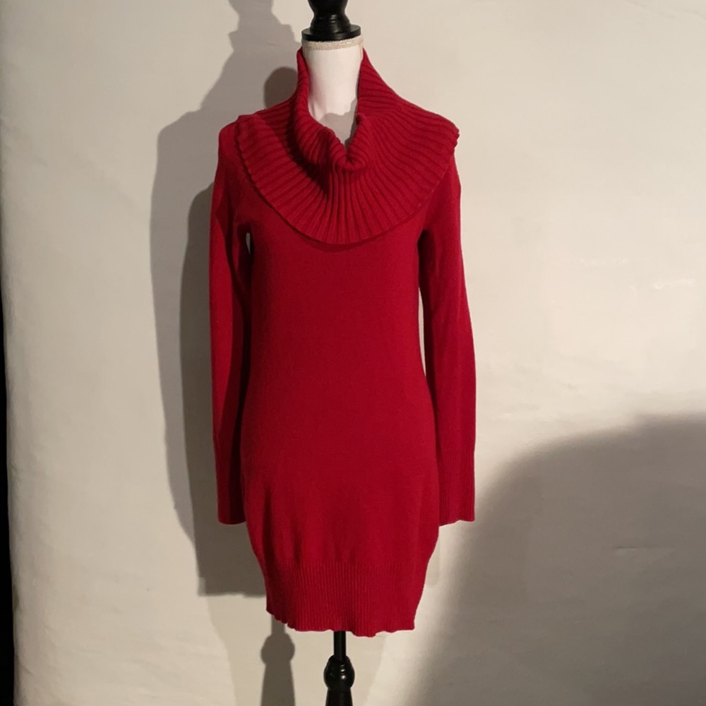 Turtleneck Sweater Dress